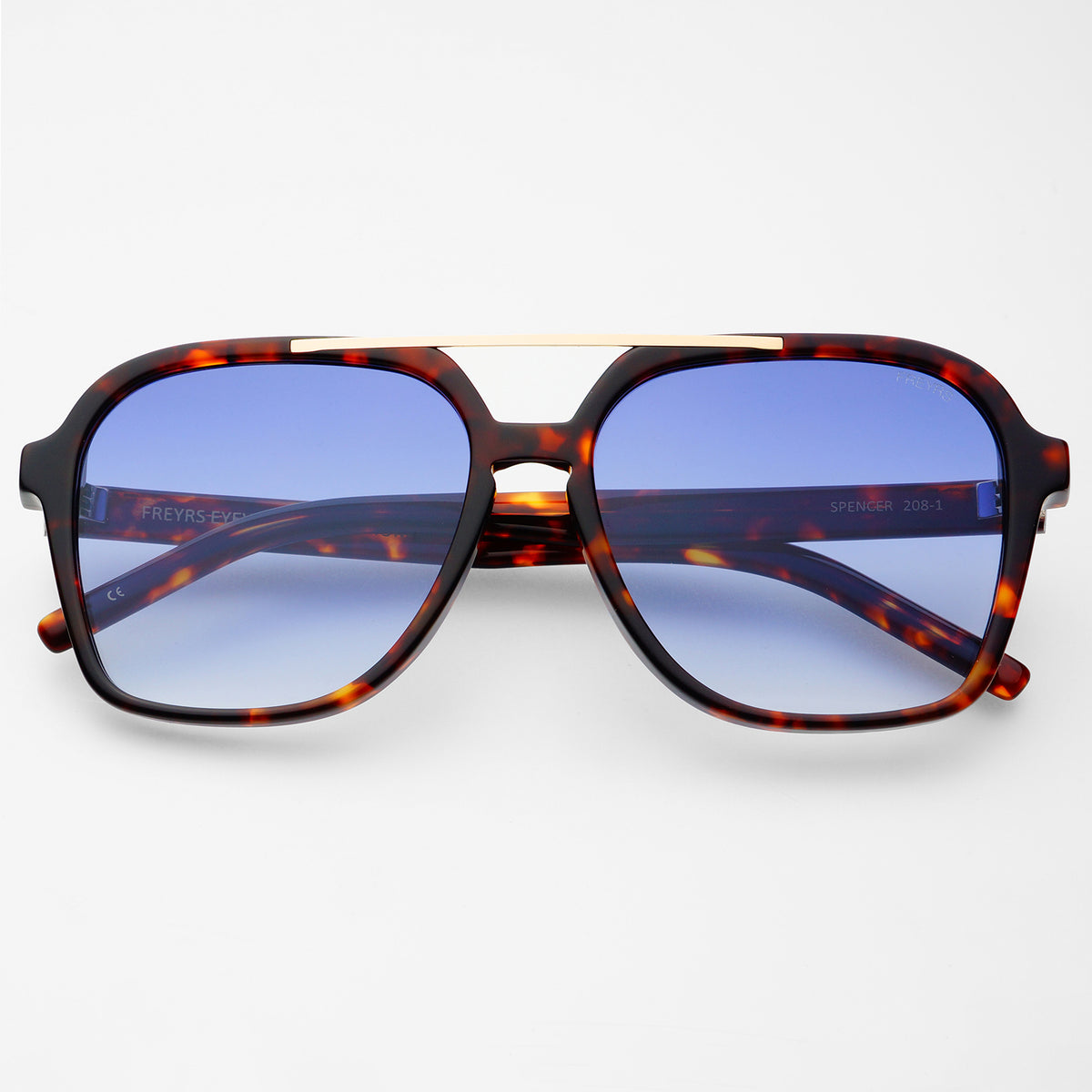 Retro Aviator Sunglasses with UV Protection Plastic Frame Retro 1980 main image 2