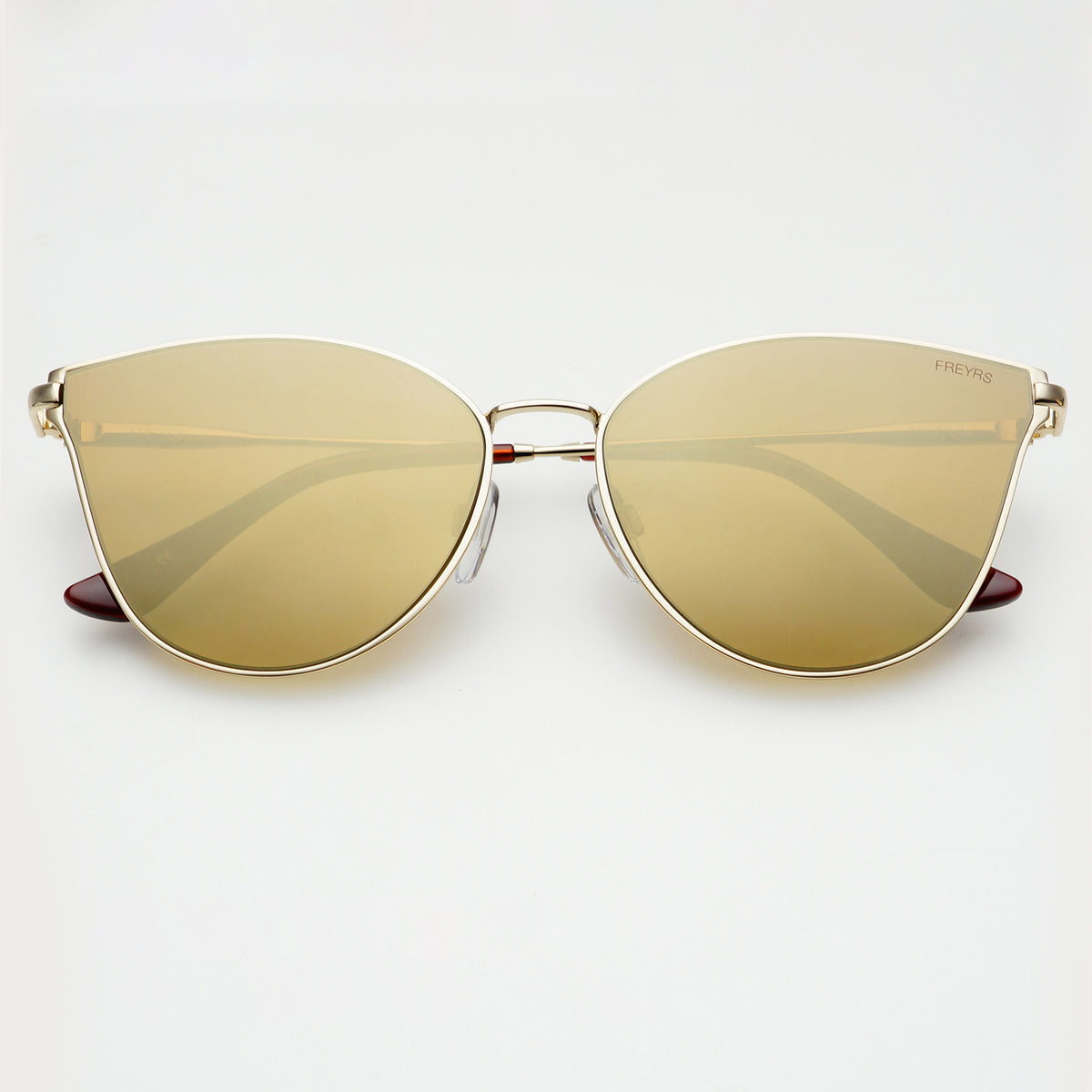 Gold Cat-Eye Sunglasses 