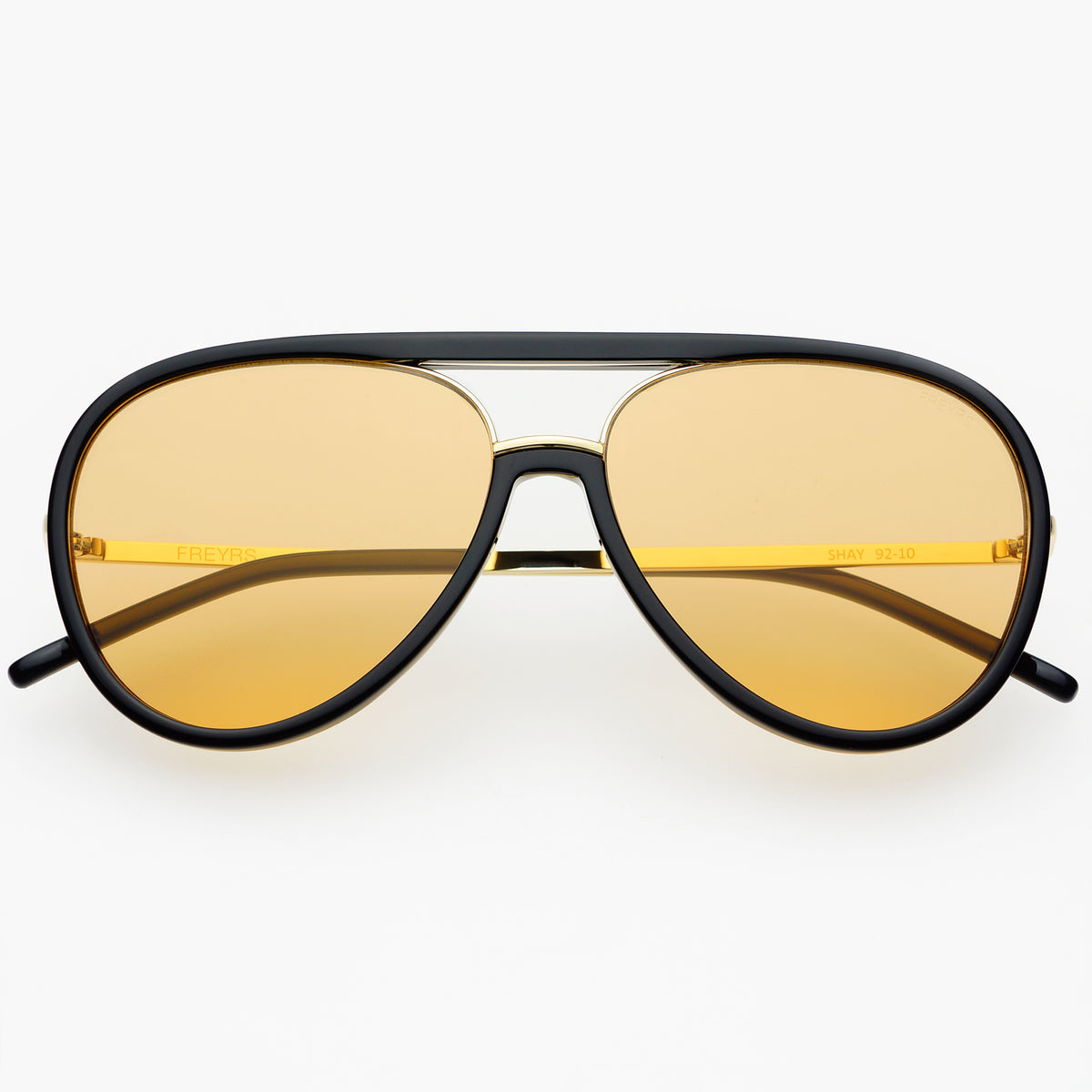 Shay Tortoise Mirrored Aviator Sunglasses by FREYRS Eyewear