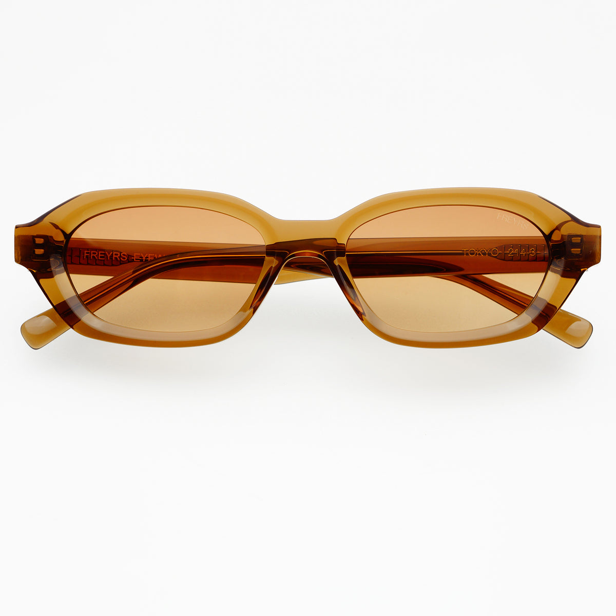 FREYRS Burgundy Rectangular Sunglasses with mirrored lenses Beatrix Womens Fashion Cat Eye Sunglasses main image 2