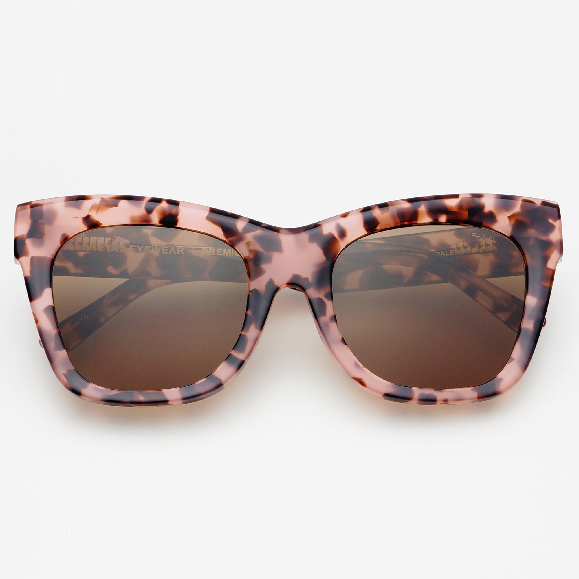 Pink tortoiseshell hot sale sunglasses