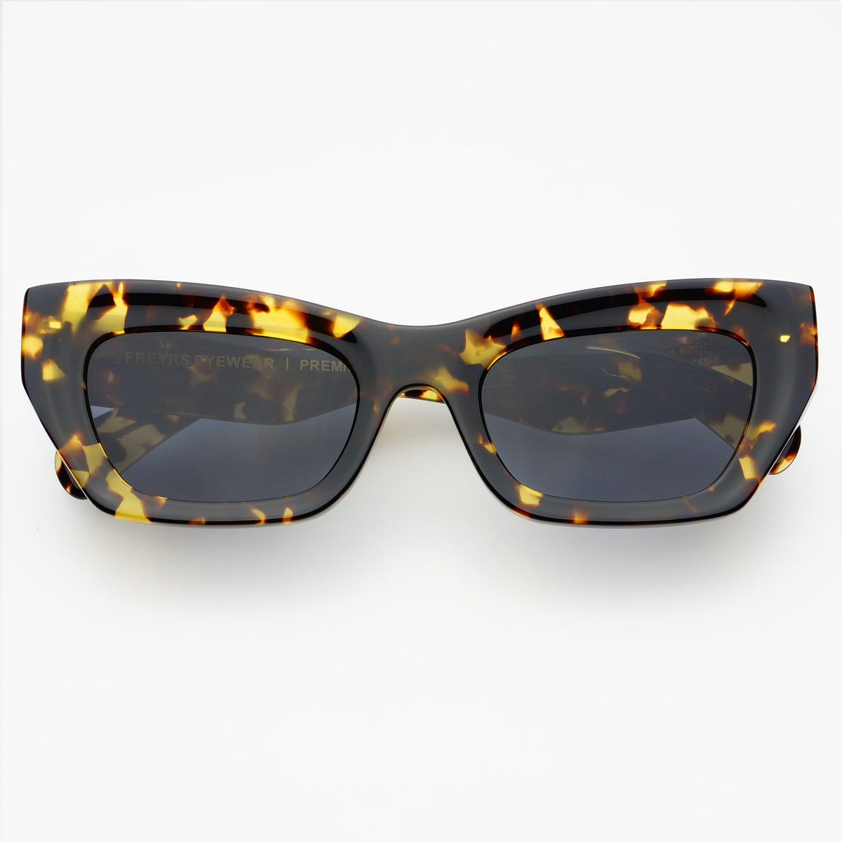 Freyrs Selina Sunglasses- Tortoiseshell Square Sunglasses in Honey Selina Womens Fashion Cat Eye Sunglasses main image 3