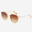 Weston Round Unisex Sunglasses- Pink/Brown