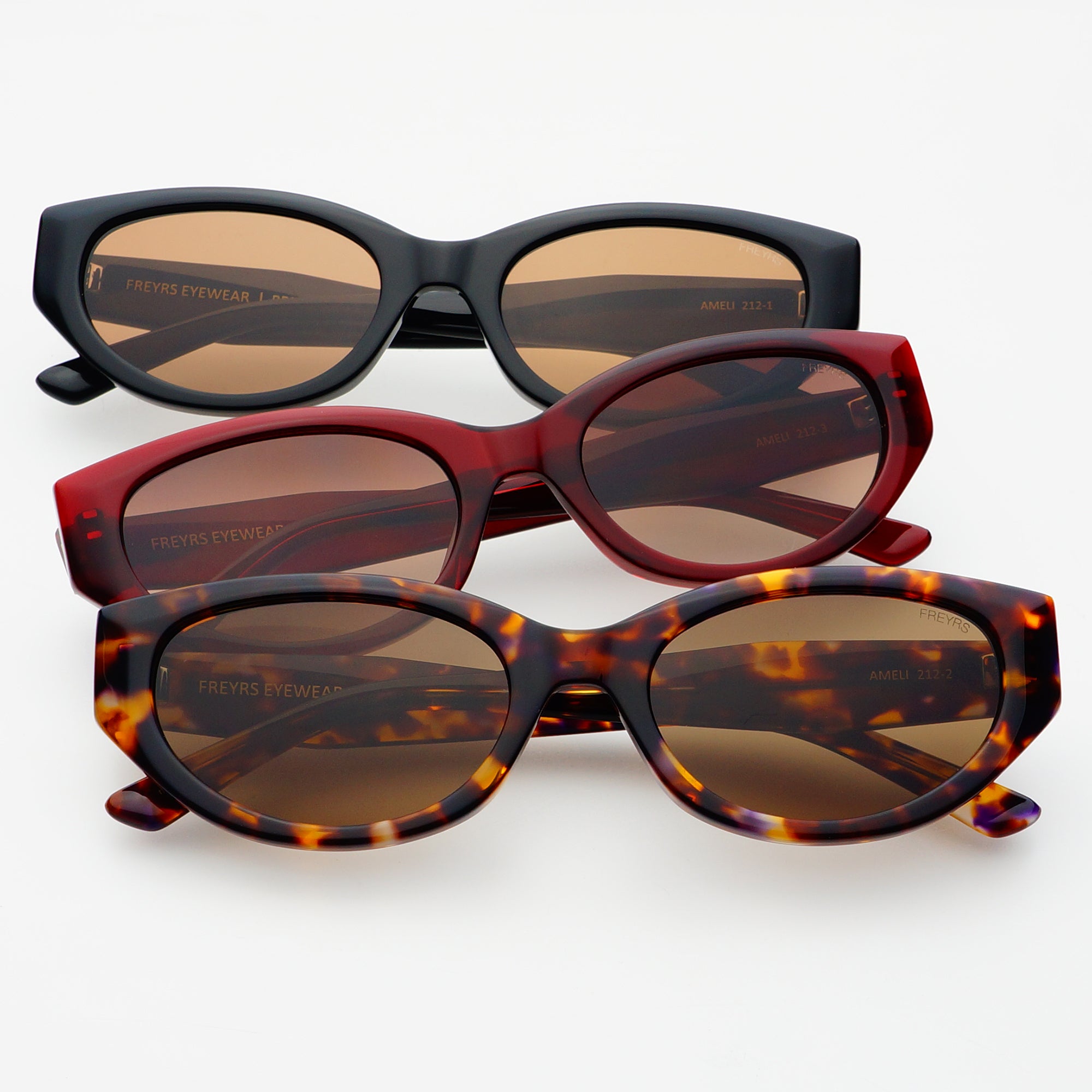 Ameli Womens Fashion Oval Sunglasses