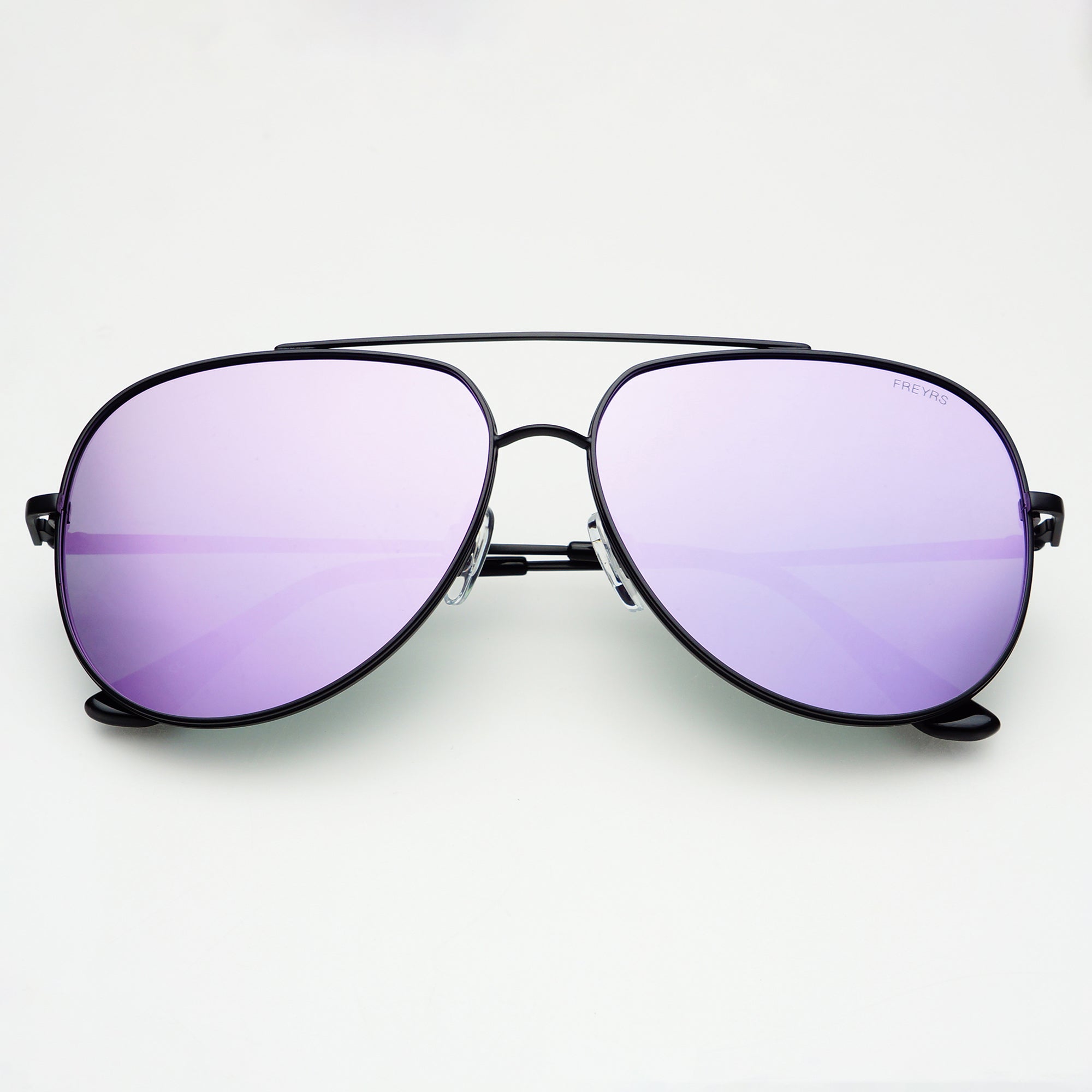 Freyrs Premium Max Black / Lavender Mirror Sunglasses - Black / Lavender Mirror