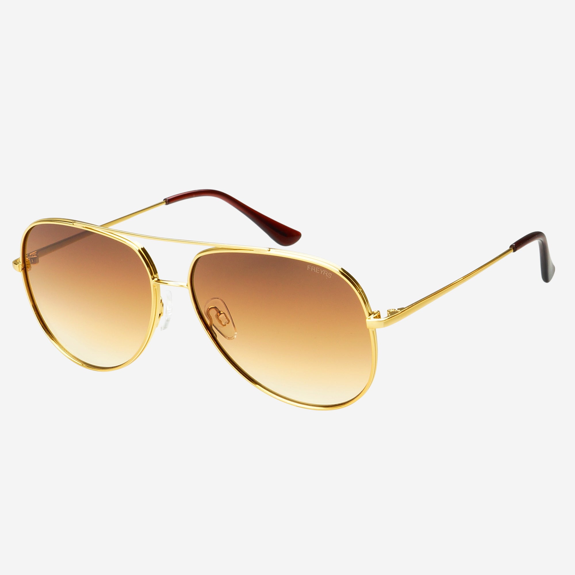 Gold rim aviator sunglasses sale