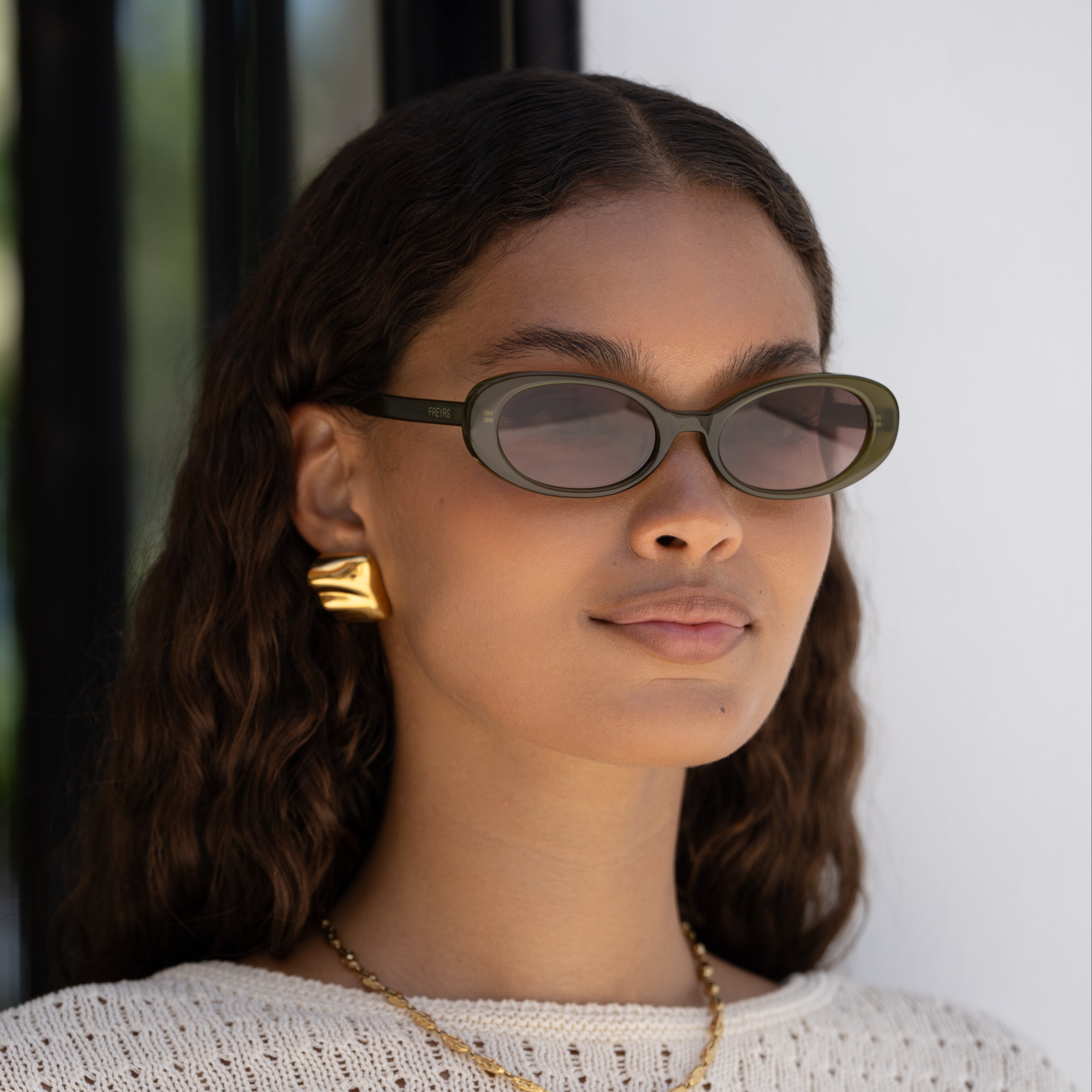 Mimi Womens Fashion Oval Sunglasses