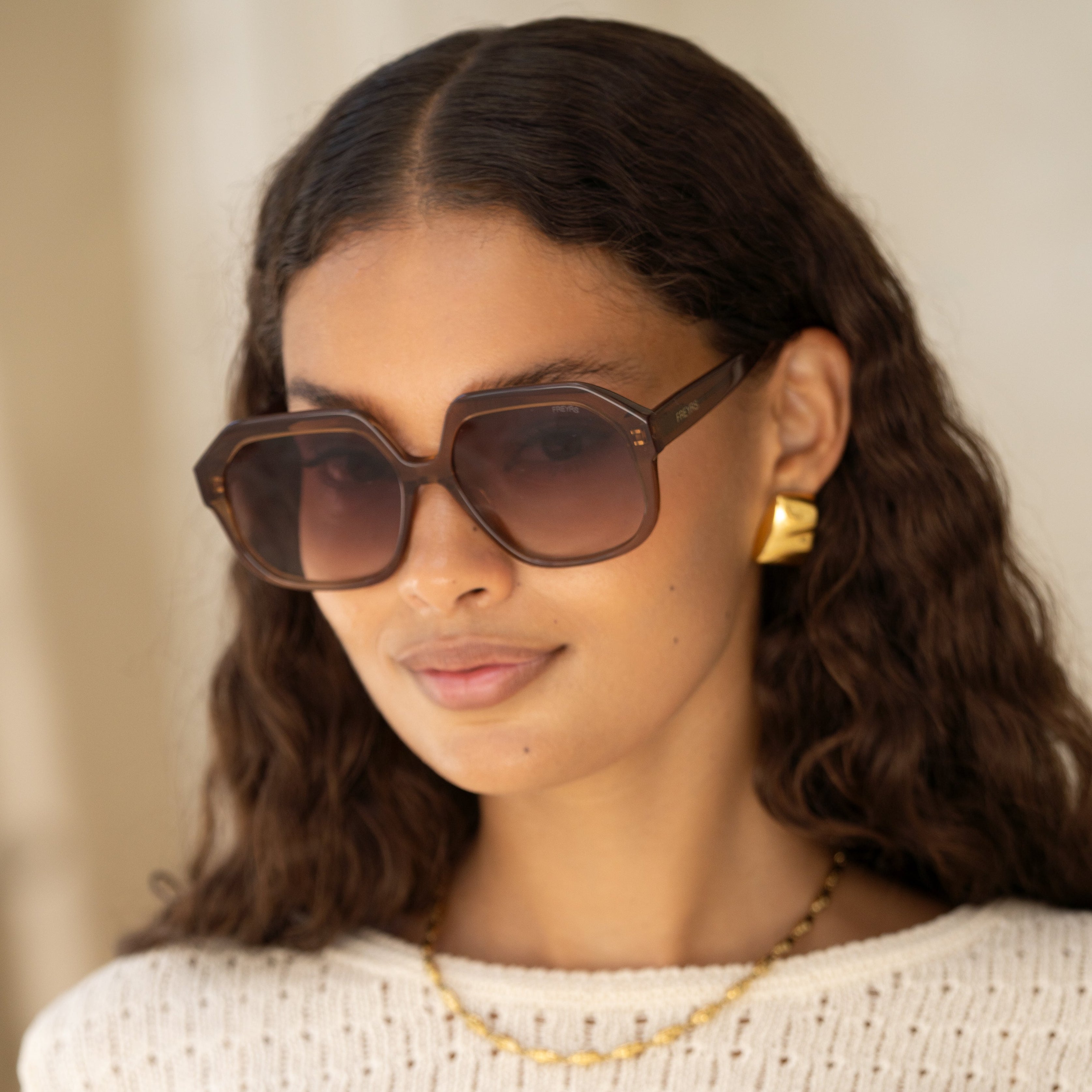 COOL-Ｂ　メサイア　CARNELIAN　ORBIT Stella Womens Fashion Octagonal Oversized Sunglasses
