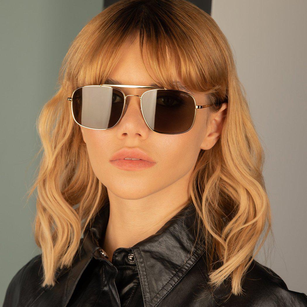 Raymond Mens Womens Black Aviator Sunglasses by FREYRS Eyewear