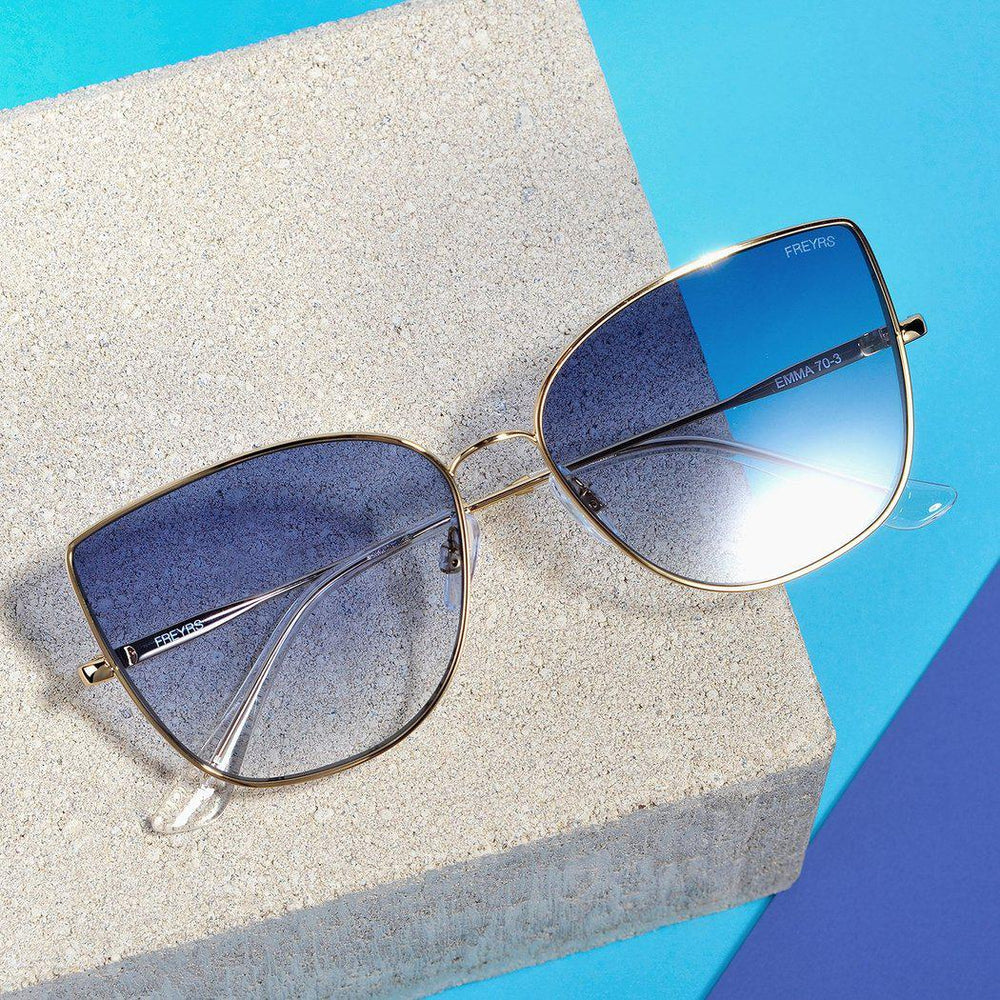 Emma Flat Top Square Sunglasses Silver | Don't Be Shady | SilkFred US