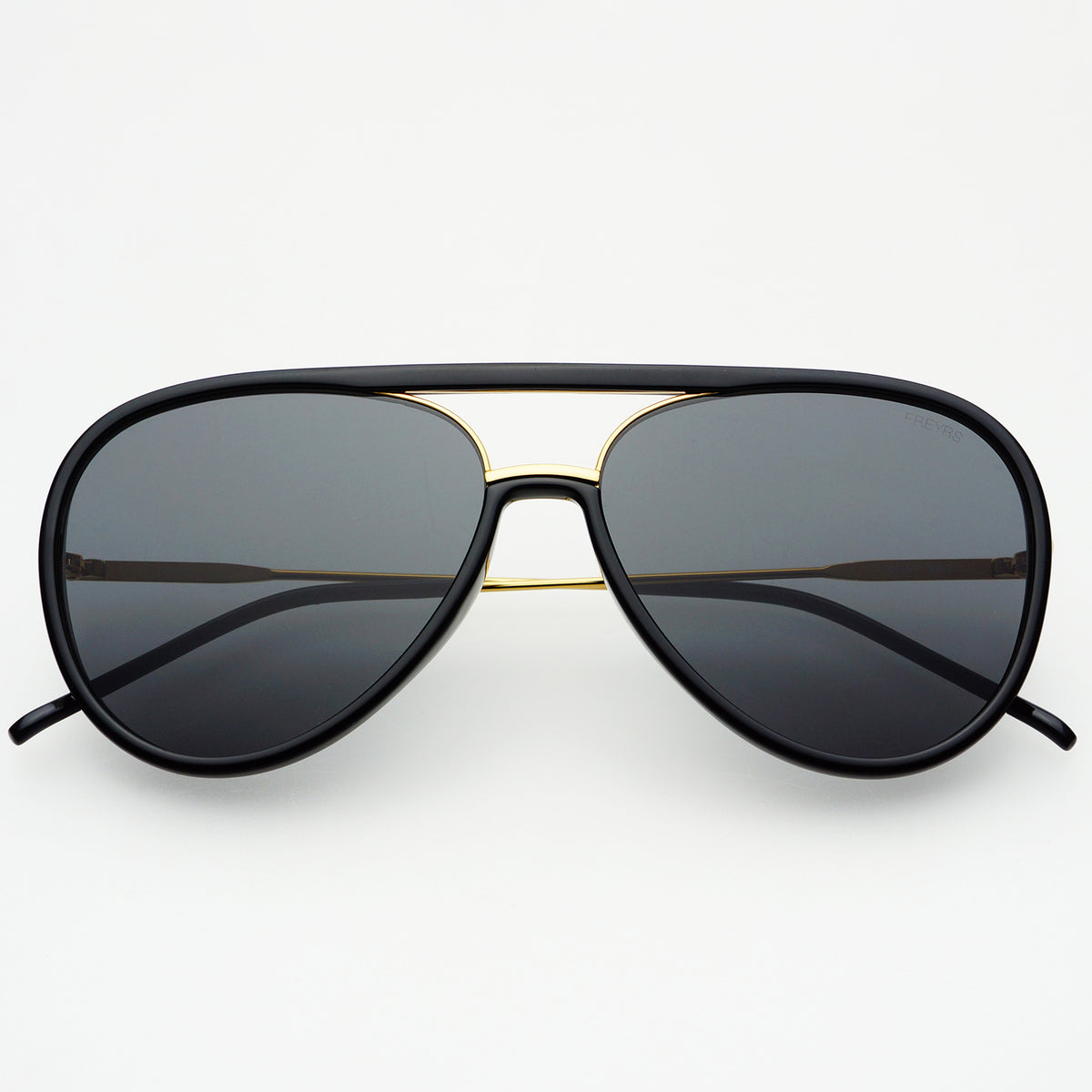 Shay Black Aviator Sunglasses by FREYRS Eyewear