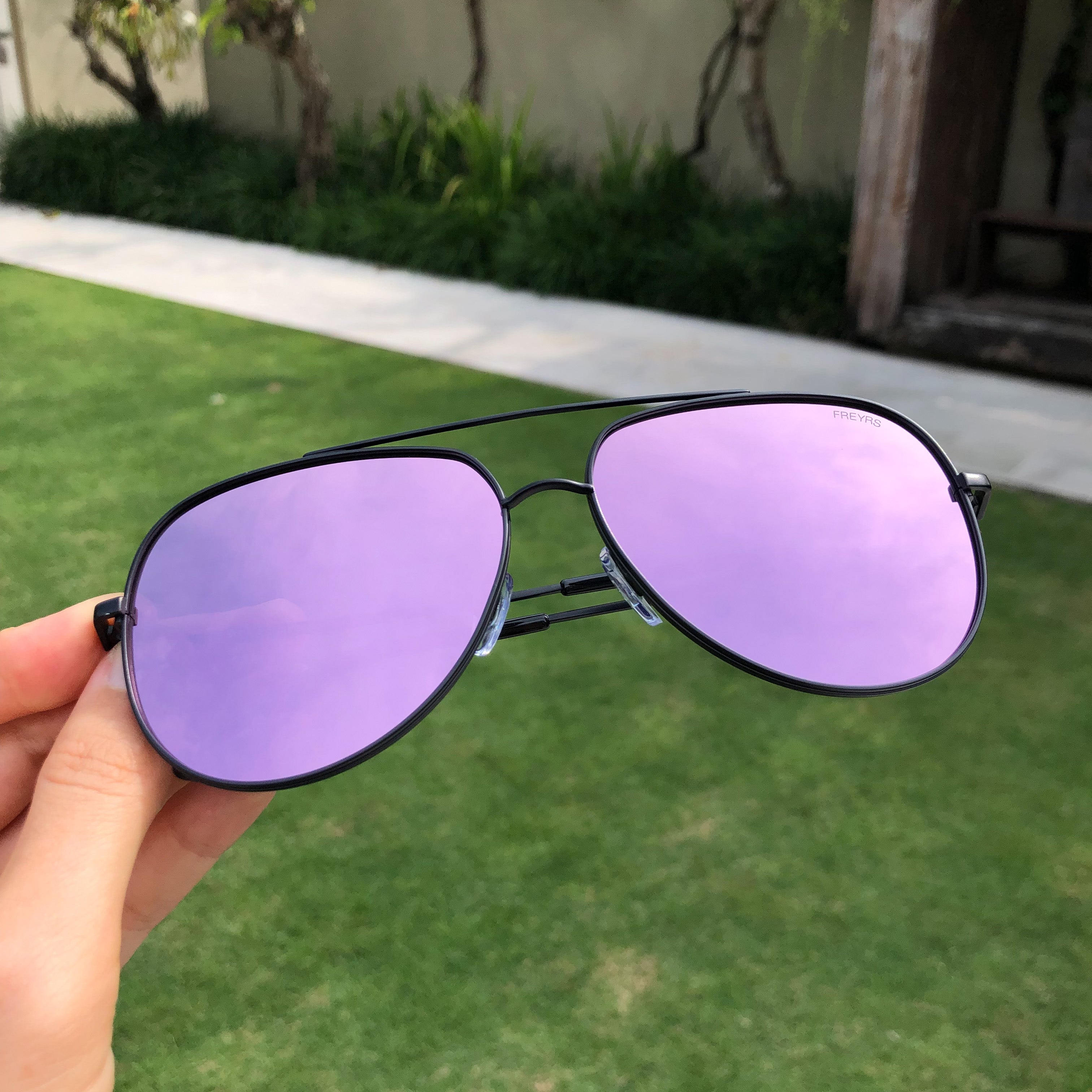 RainbowOPTX Indigo Purple Sunglasses Gold Aviator Frames Men & Women —  Rainbow OPTX™